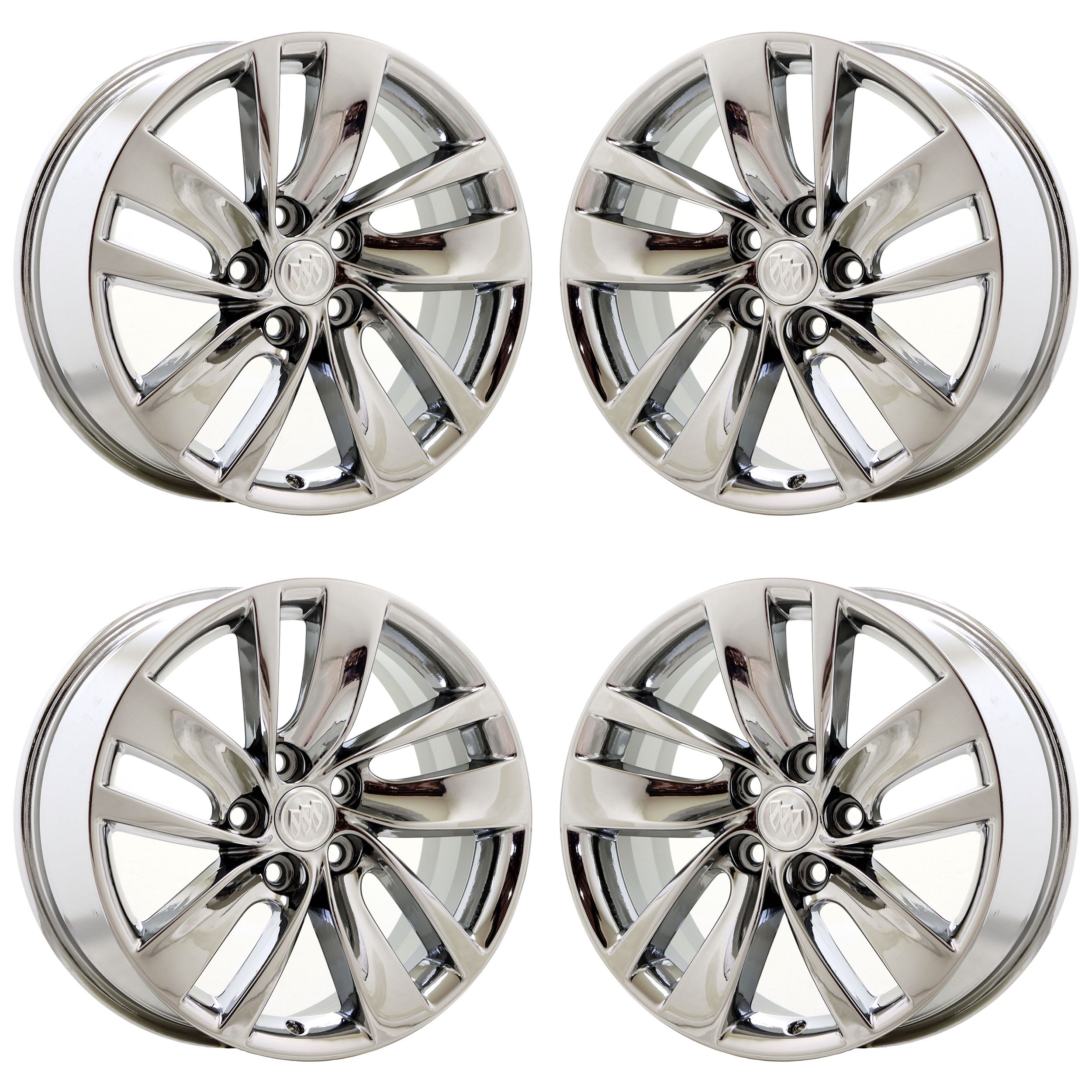 18" Buick Regal Bright Chrome wheels rims Factory OEM set 4119